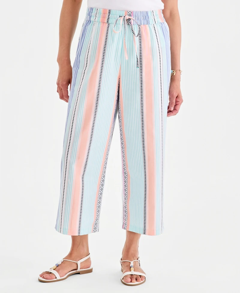 Style & Co Women's Cotton Drawstring Pull-On Pants, Macy's Exclusive