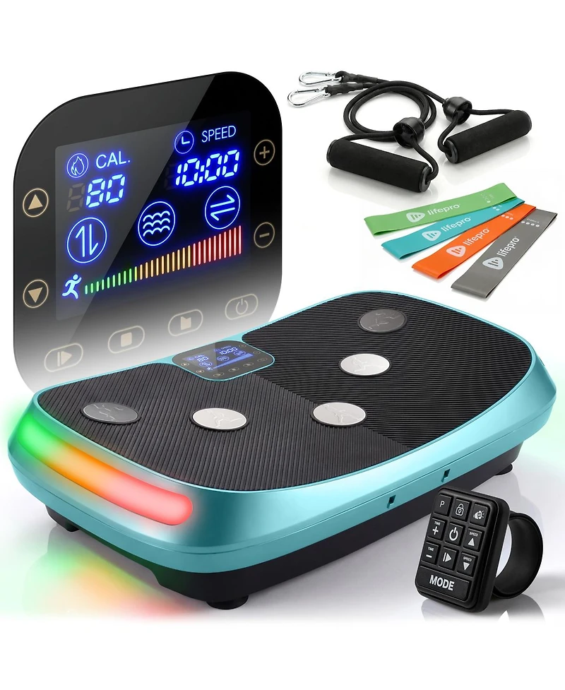 Lifepro Rumblex 4D Vibration Plate Exercise Machine – Triple Motor Oscillation