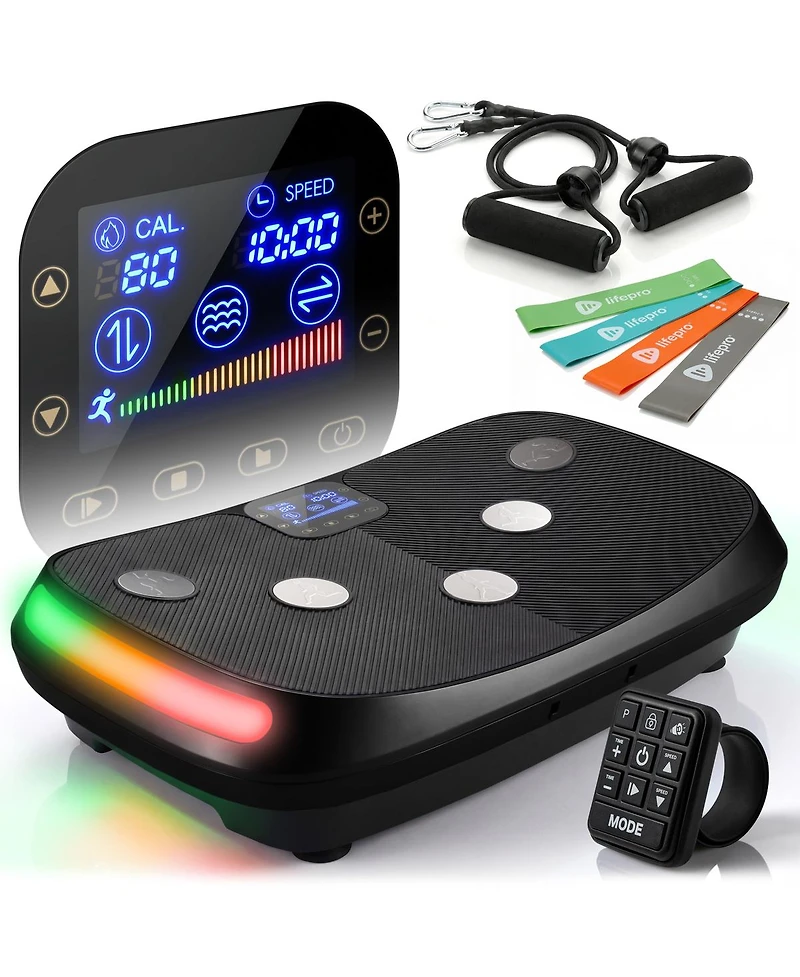 Lifepro Rumblex 4D Vibration Plate Exercise Machine – Triple Motor Oscillation, Linear & Pulsation for Whole Body Fitness