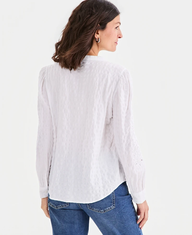 Style & Co Women's Sequin Embellished Top, Macy's Exclusive