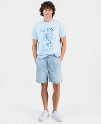 Guess Men's Coastal City Cotton Graphic Crewneck T-Shirt
