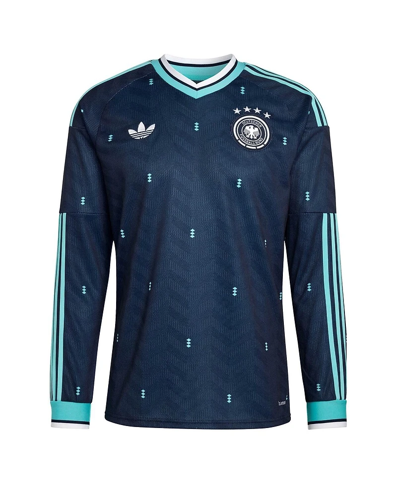 Adidas Men's Navy Germany National Team Fifa X World Cup 2026 Away Replica Long Sleeve Jersey