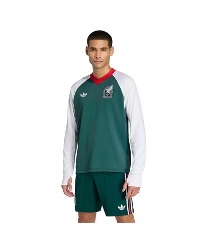 Adidas Men's Green Mexico National Team 2026 World Cup Pre-Match Away Long Sleeve Training Jersey