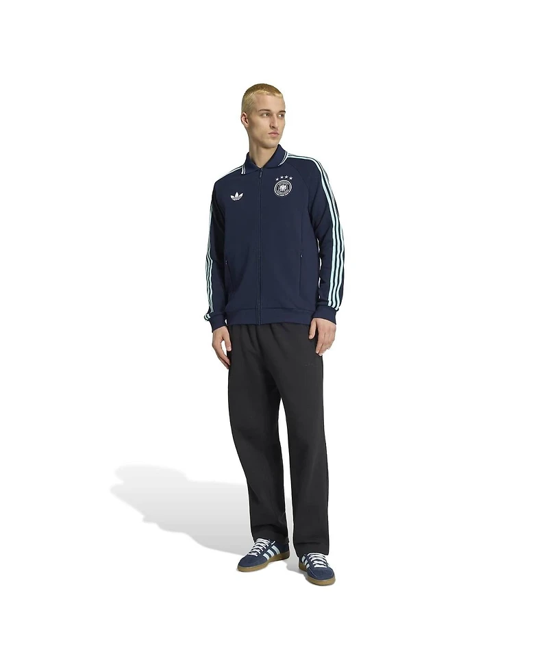 Adidas Men's Navy Germany National Team 2026 World Cup Anthem Full-Zip Jacket