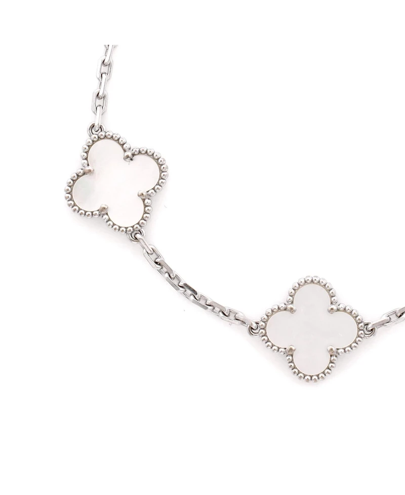 Pre-Owned Van Cleef and Arpels Vintage Alhambra 5 Motifs Bracelet