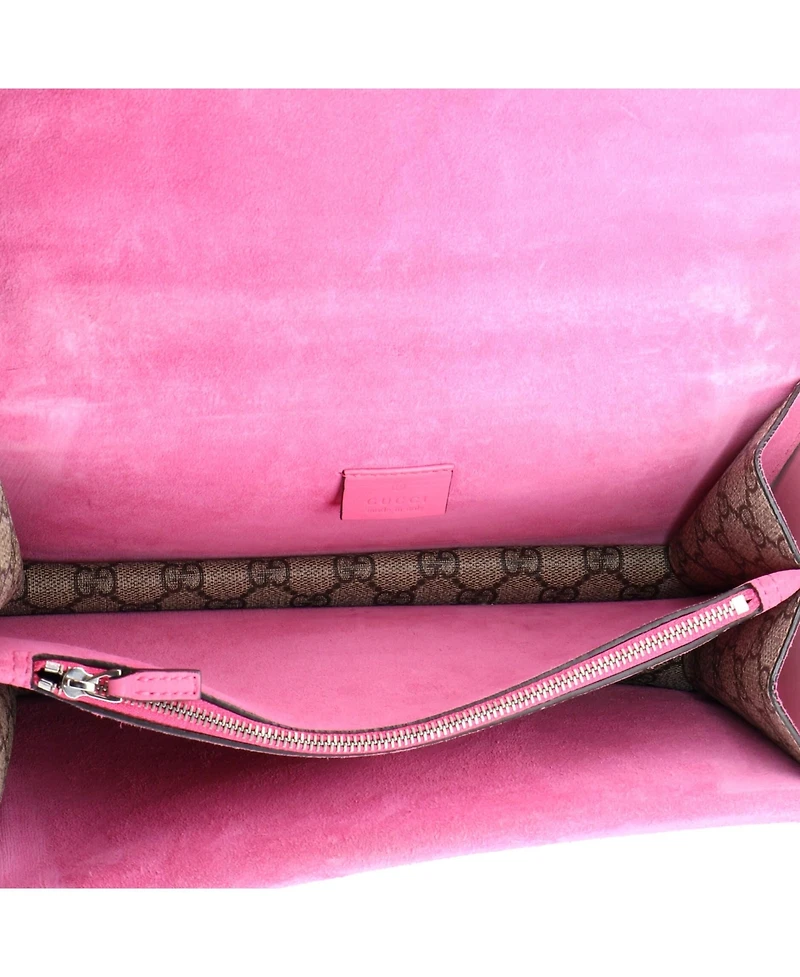 Pre-Owned Gucci Small Dionysus Bag Gg Coated Canvas