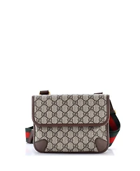 Pre-Owned Gucci Neo Vintage Flap Messenger Gg Coated Canvas