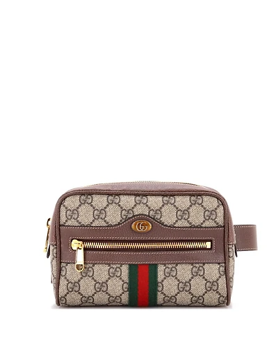 Pre-Owned Gucci Small Ophidia Belt Bag Gg Coated Canvas