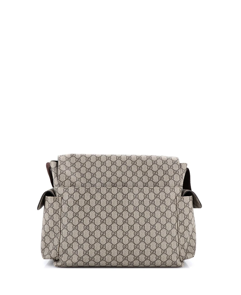Pre-Owned Gucci Diaper Bag Gg Coated Canvas