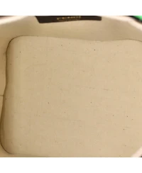 Pre-Owned Fendi Mini Logo Mon Tresor Bucket Bag Embroidered Canvas