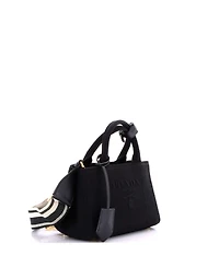 Pre-Owned Prada Mini Logo Jardiniere Tote Canvas