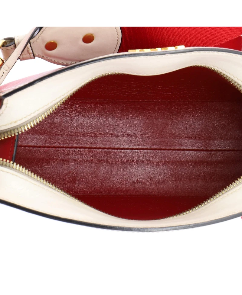 Pre-Owned Prada Small Esplanade Crossbody Bag Printed Saffiano and City Calf