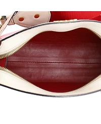 Pre-Owned Prada Small Esplanade Crossbody Bag Printed Saffiano and City Calf