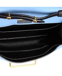 Pre-Owned Prada Small Cahier Crossbody Bag Embellished Leather