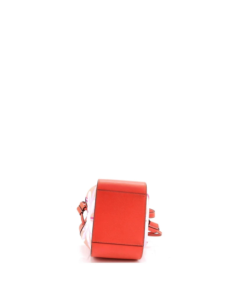 Pre-Owned Loewe Mini Hammock Bag Leather and Printed Canvas