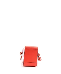 Pre-Owned Loewe Mini Hammock Bag Leather and Printed Canvas