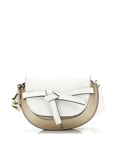 Pre-Owned Loewe Mini Gate Dual Shoulder Bag Leather