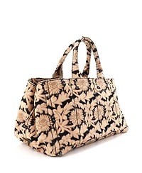 Pre-Owned Prada Large Canapa Tote Printed Canvas