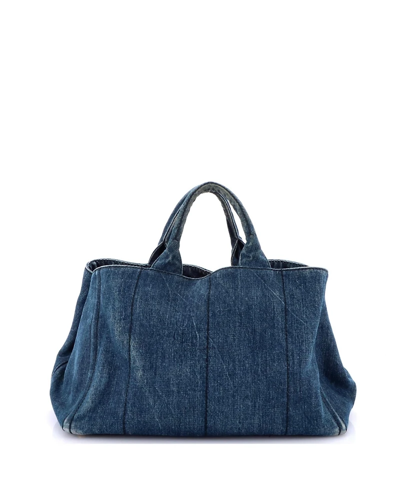 Pre-Owned Prada Large Canapa Tote Denim