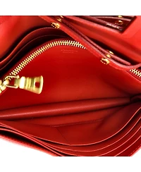 Pre-Owned Prada Small Wallet on Strap Saffiano Leather