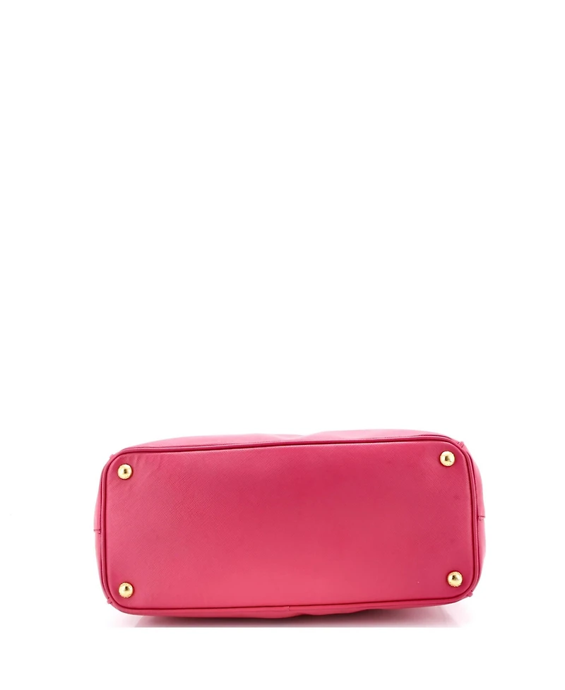 Pre-Owned Prada Galleria Double Zip Tote Saffiano Leather