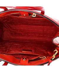 Pre-Owned Prada Medium Slim Convertible Tote Vernice Saffiano Leather