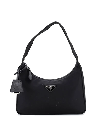 Pre-Owned Prada Mini Re-Edition 2000 Hobo Tessuto
