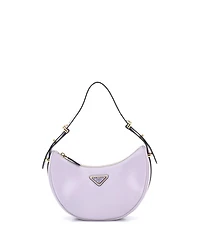 Pre-Owned Prada Arque Half Moon Hobo Leather
