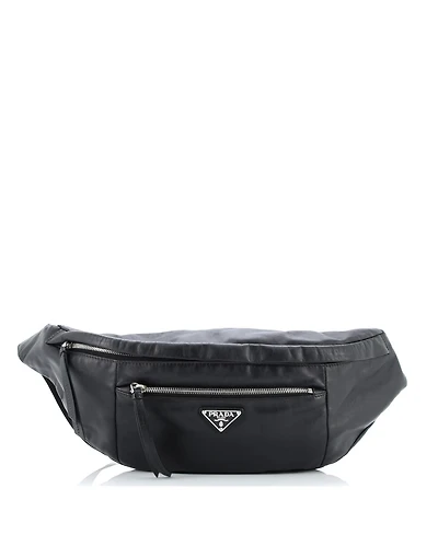 Pre-Owned Prada Large Front Pocket Belt Bag Soft Calfskin