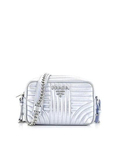 Pre-Owned Prada Small Camera Bag Diagramme Quilted Leather