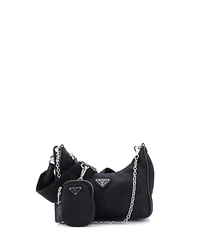 Pre-Owned Prada Small Re-Edition 2005 Shoulder Bag Tessuto