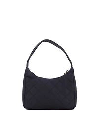 Pre-Owned Prada Small Hobo Quilted Tessuto
