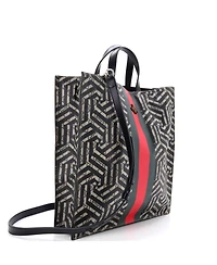 Pre-Owned Gucci Convertible Soft Open Tote Caleido Gg Coated Canvas