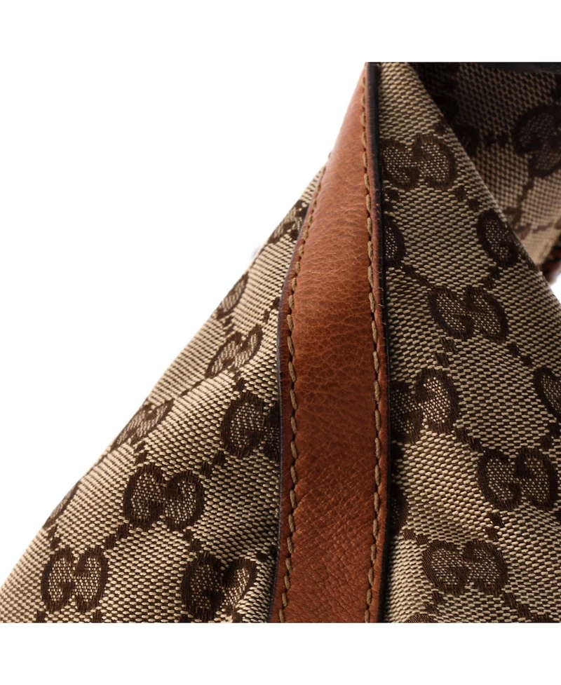 Pre-Owned Gucci Medium Marrakech Hobo Gg Canvas