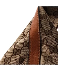 Pre-Owned Gucci Medium Marrakech Hobo Gg Canvas