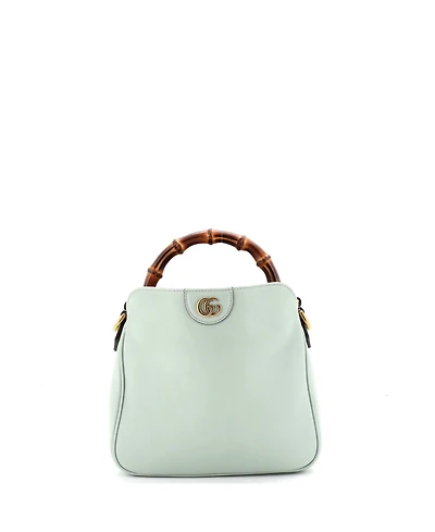 Pre-Owned Gucci Small Diana Nm Bamboo Shoulder Bag Leather