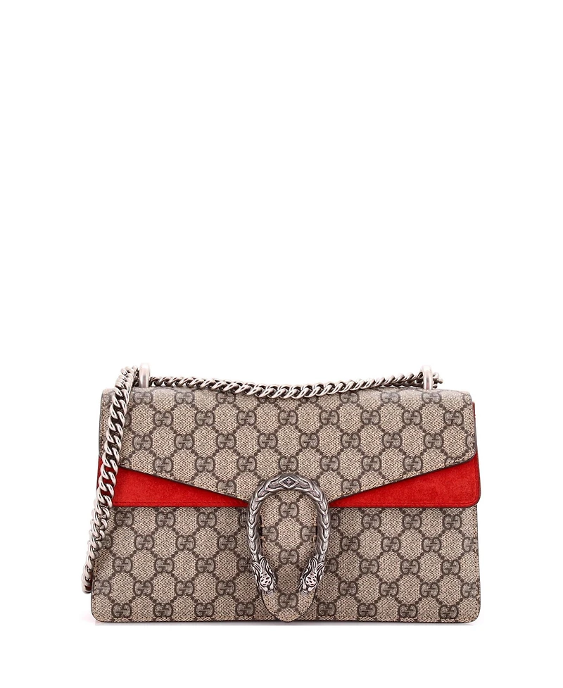 Pre-Owned Gucci Small Dionysus Bag Gg Coated Canvas