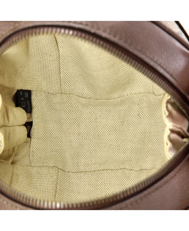 Pre-Owned Gucci Mini Ophidia Basketball Bag Gg Coated Canvas