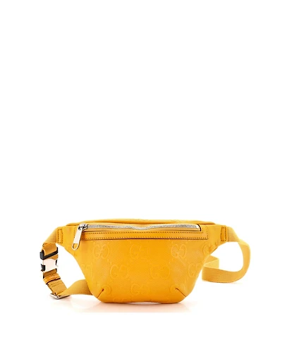 Pre-Owned Gucci Small Belt Bag Gg Embossed Perforated Leather