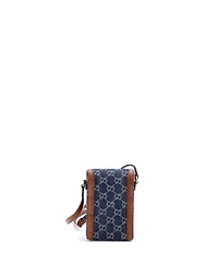 Pre-Owned Gucci Mini Horsebit 1955 Crossbody Bag Gg Denim