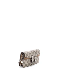Pre-Owned Gucci Super Mini Dionysus Bag Gg Coated Canvas