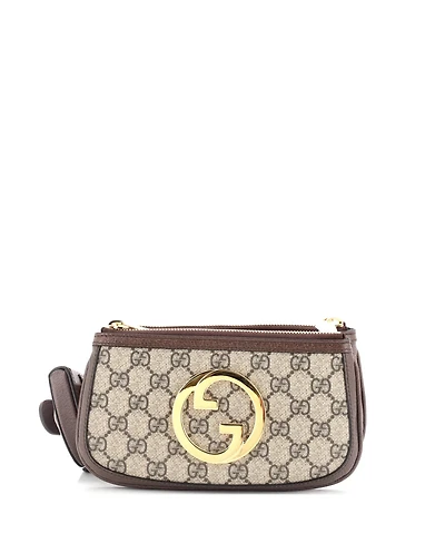 Pre-Owned Gucci Blondie Multi Pocket Belt Bag Gg Coated Canvas