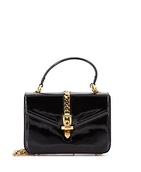 Pre-Owned Gucci Mini Sylvie 1969 Top Handle Bag Patent