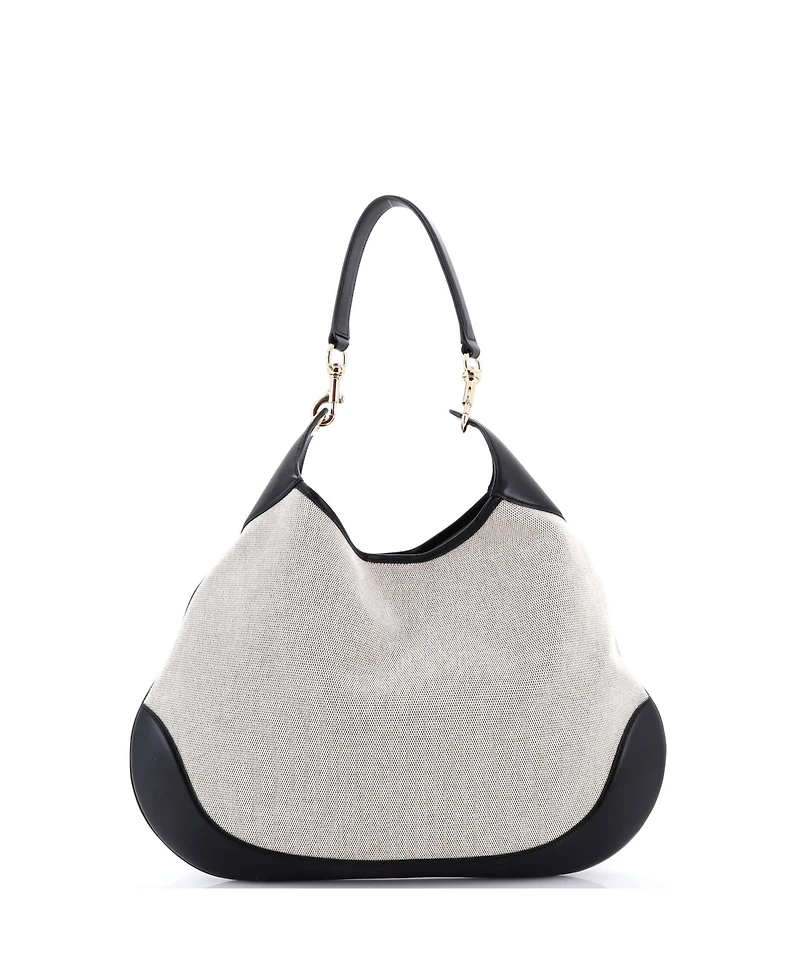 Pre-Owned Gucci Large B Shoulder Bag Canvas