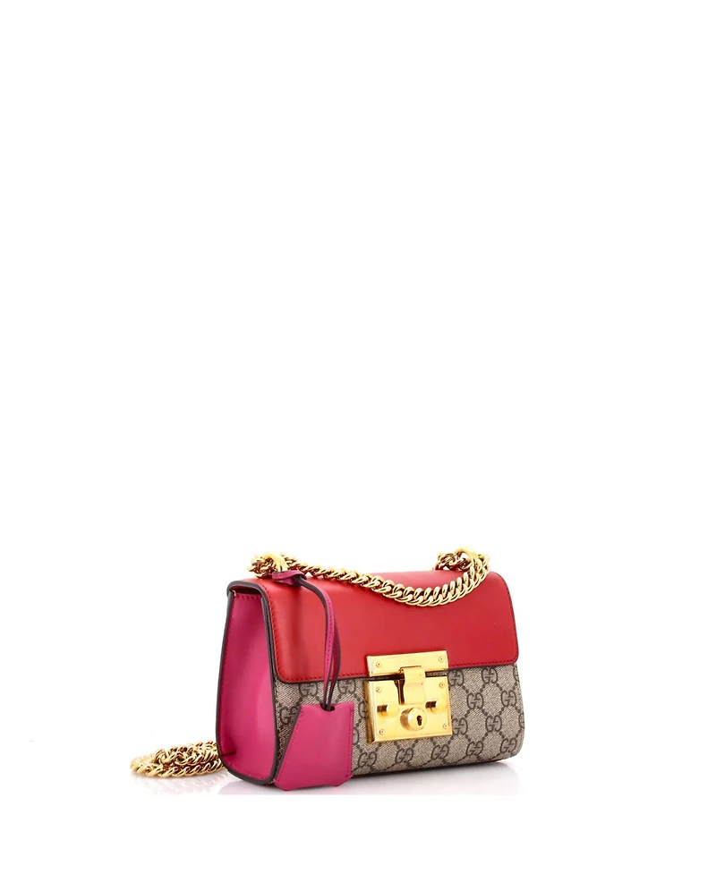 Pre-Owned Gucci Small Padlock Shoulder Bag Gg Coated Canvas and Leather