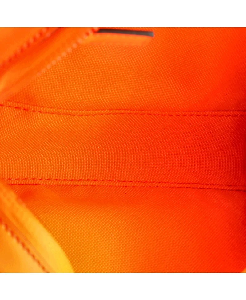 Pre-Owned Gucci Front Zip Belt Bag Gg Rubber Effect Leather