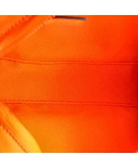 Pre-Owned Gucci Front Zip Belt Bag Gg Rubber Effect Leather