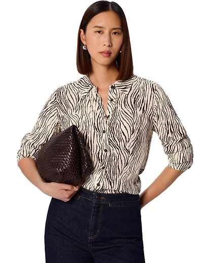 Whistles Women's Zebra Button Through Shirt