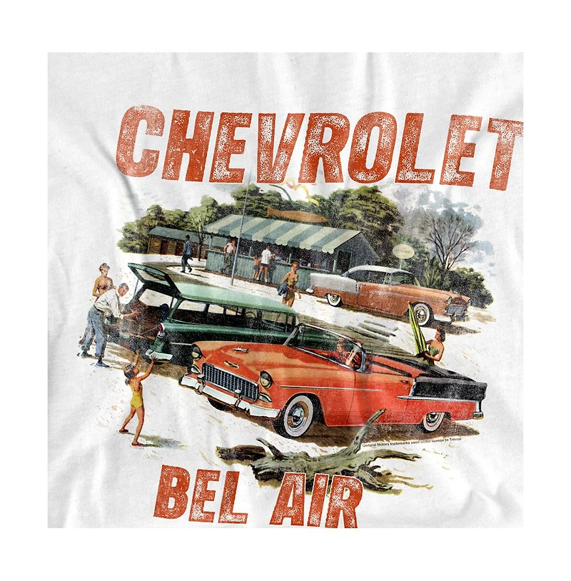 Corvette Men's Chevrolet Bel Air Watercolour T-Shirt