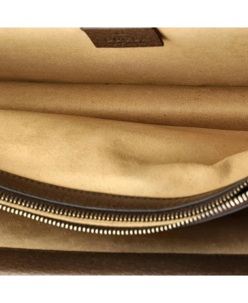 Pre-Owned Gucci Small Dionysus Top Handle Chain Bag Gg Coated Canvas